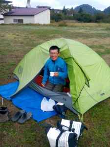 Guest were camping for first time. 初めて千円お泊りになった方
